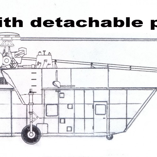 1:144 CH-54A " Tarhe " with detachable pod
