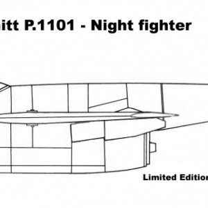 Limited edition resin kit 1:32 Messerschmitt P.1101 Night Fighter 