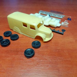 1/87 (HO) MB 3500 /36 LF8 Fire truck ( 1951 ) - Limited edition resin kit