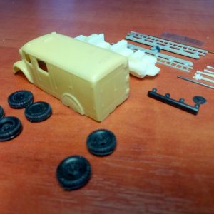 1/87 (HO) MB 3500 /36 LF8 Fire truck ( 1951 ) - Limited edition resin kit