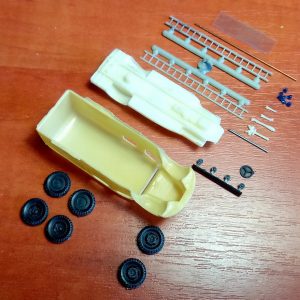 1/87 (HO) MB 3500 /36 LF8 Fire truck ( 1951 ) - Limited edition resin kit