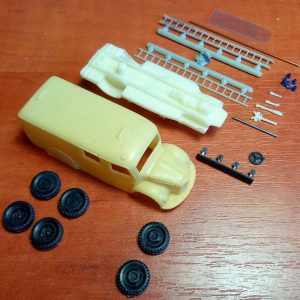 1/87 (HO) MB 3500 /36 LF8 Fire truck ( 1951 ) - Limited edition resin kit