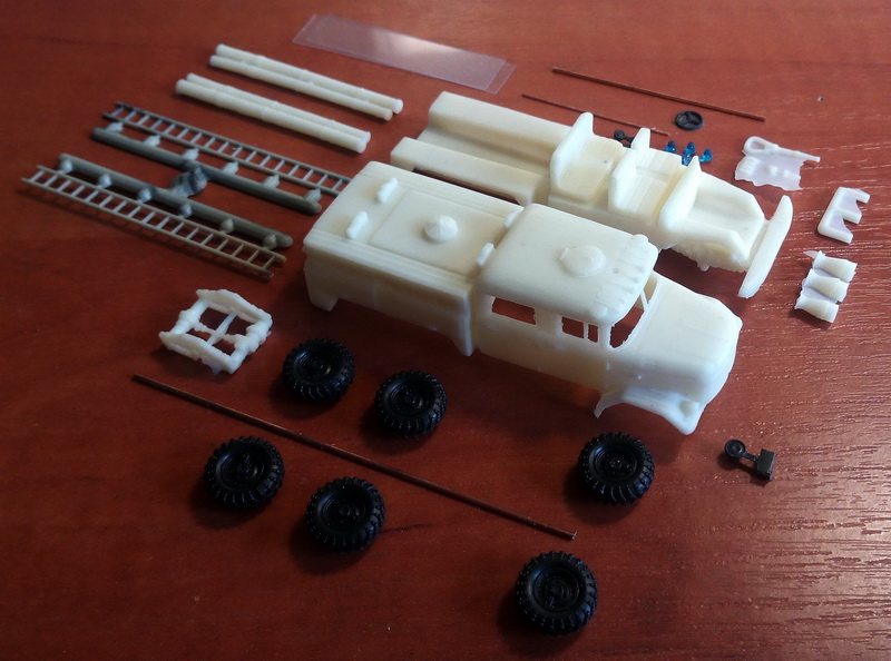 1/87 (HO) Zil-131 AA-40 Airfield fire truck - Limited edition resin kit - Image 4