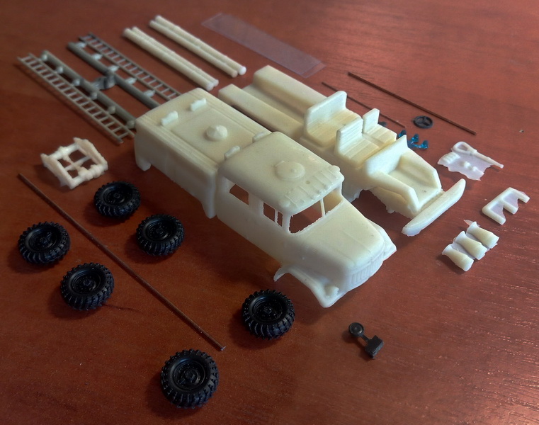 1/87 (HO) Zil-131 AA-40 Airfield fire truck - Limited edition resin kit